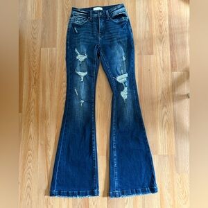 Petra 153 destroyed Flare bootcut Jeans Sz 25